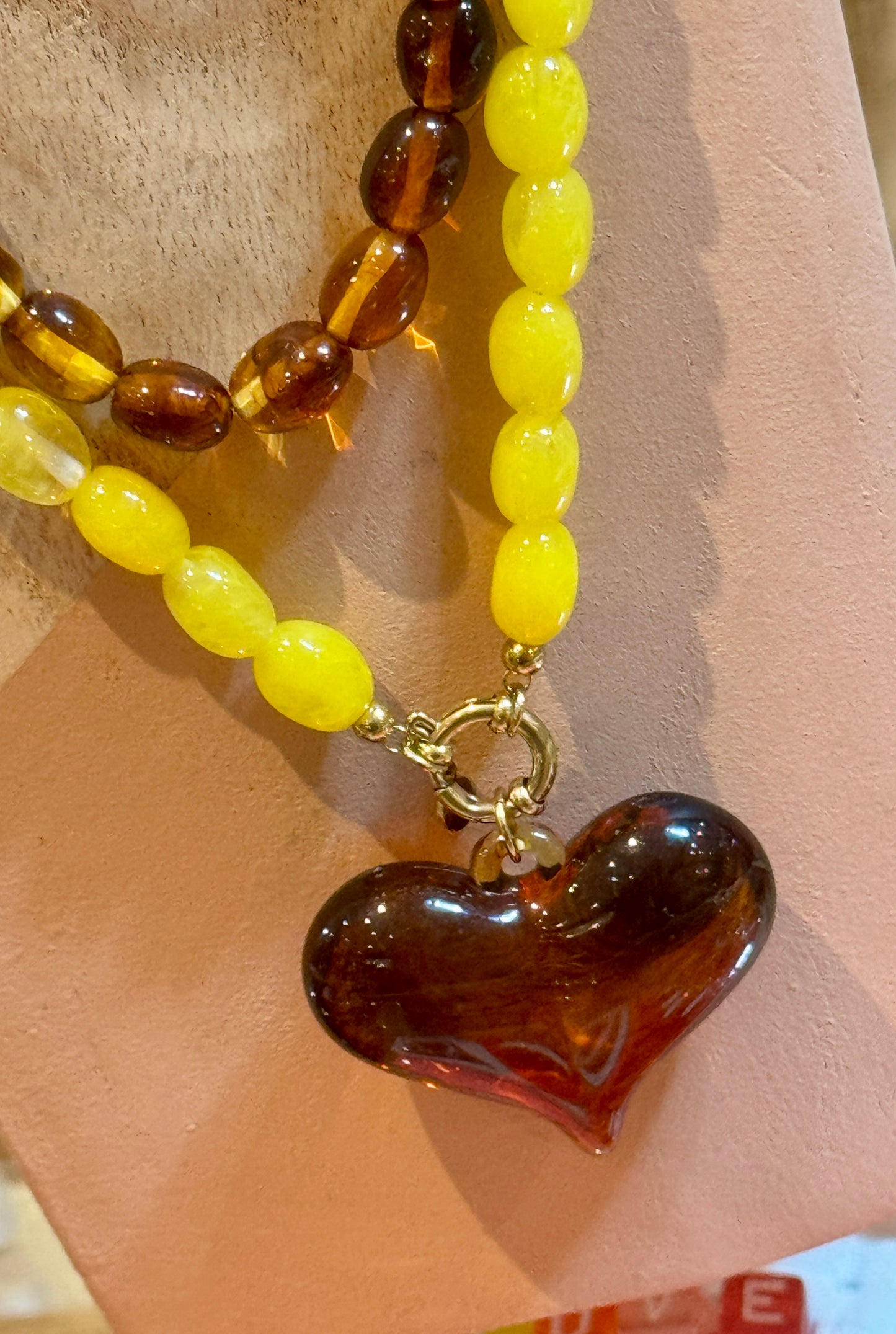 Maxi Breloque Coeur écaille