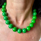 Collier Boules vertes