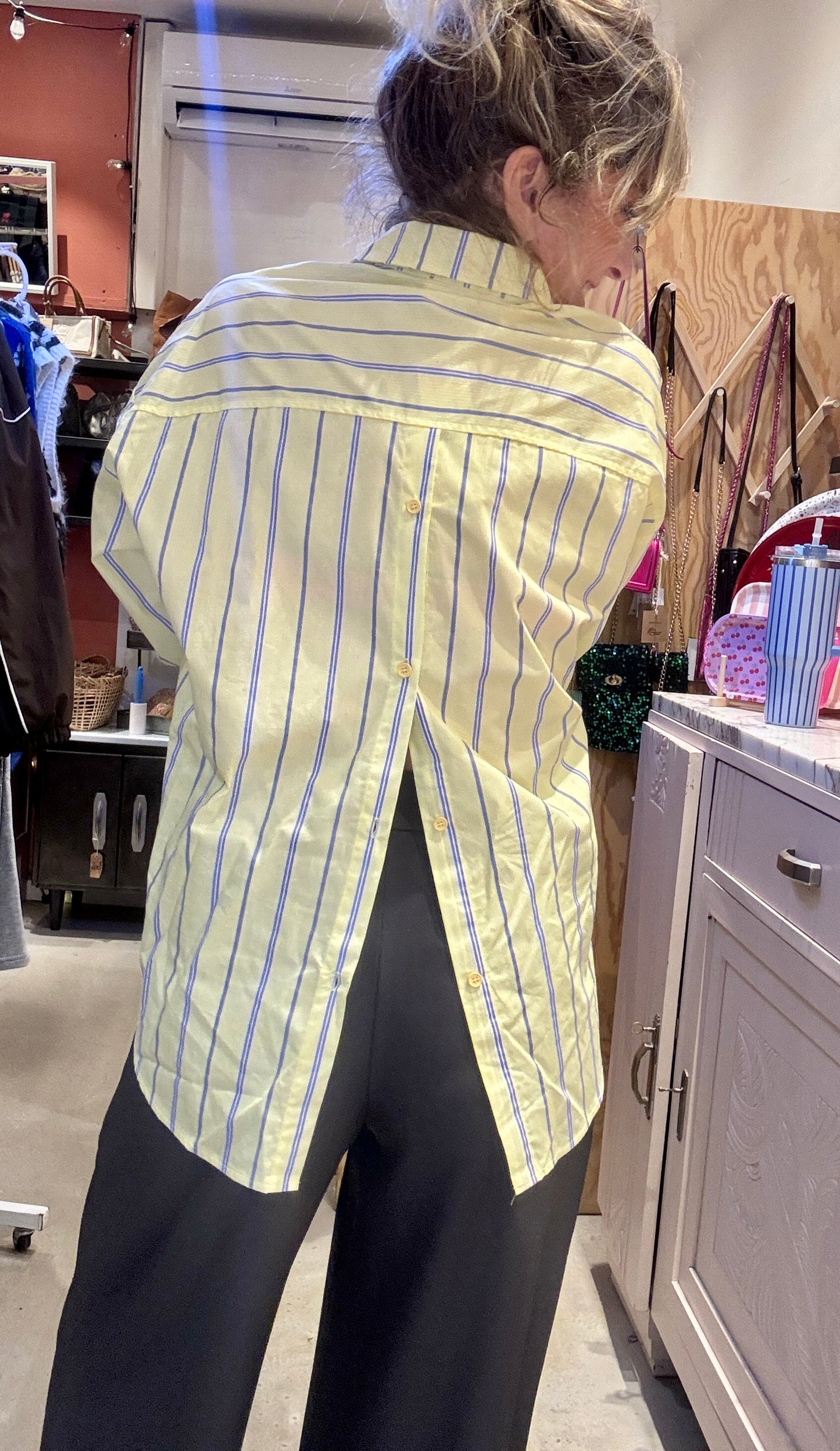 Chemise Good Fun jaune