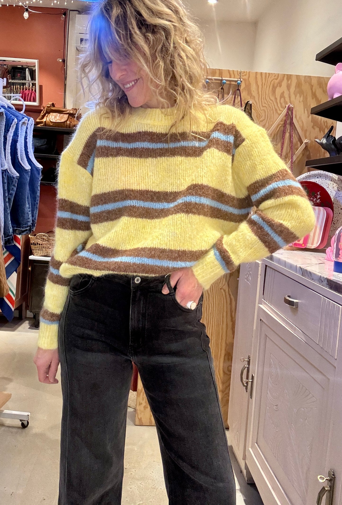 Pull Berlingot jaune