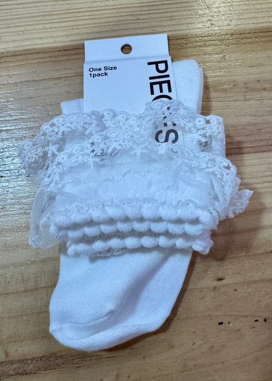 Chaussettes volants dentelle