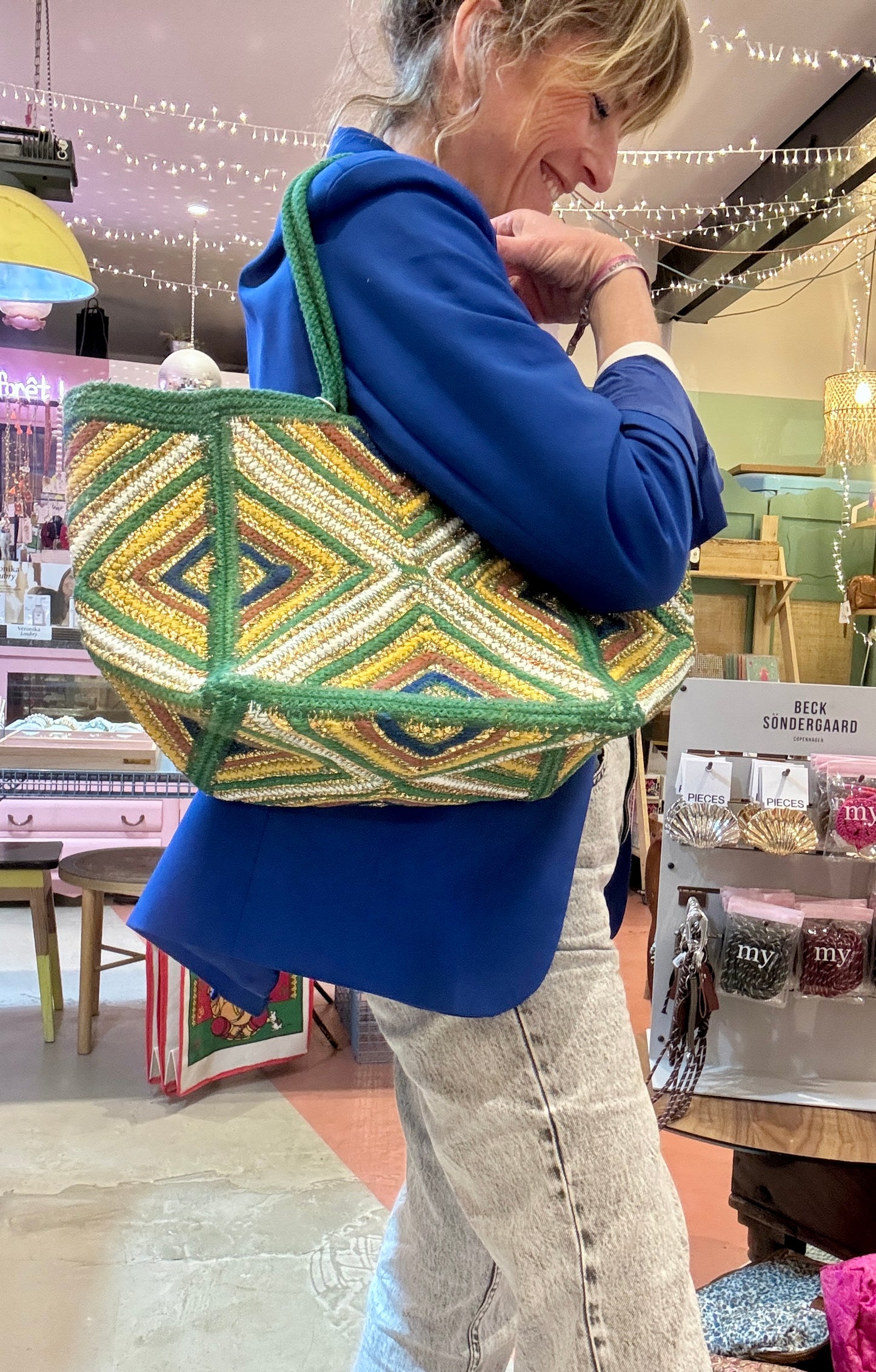 Panier Marrakech vert