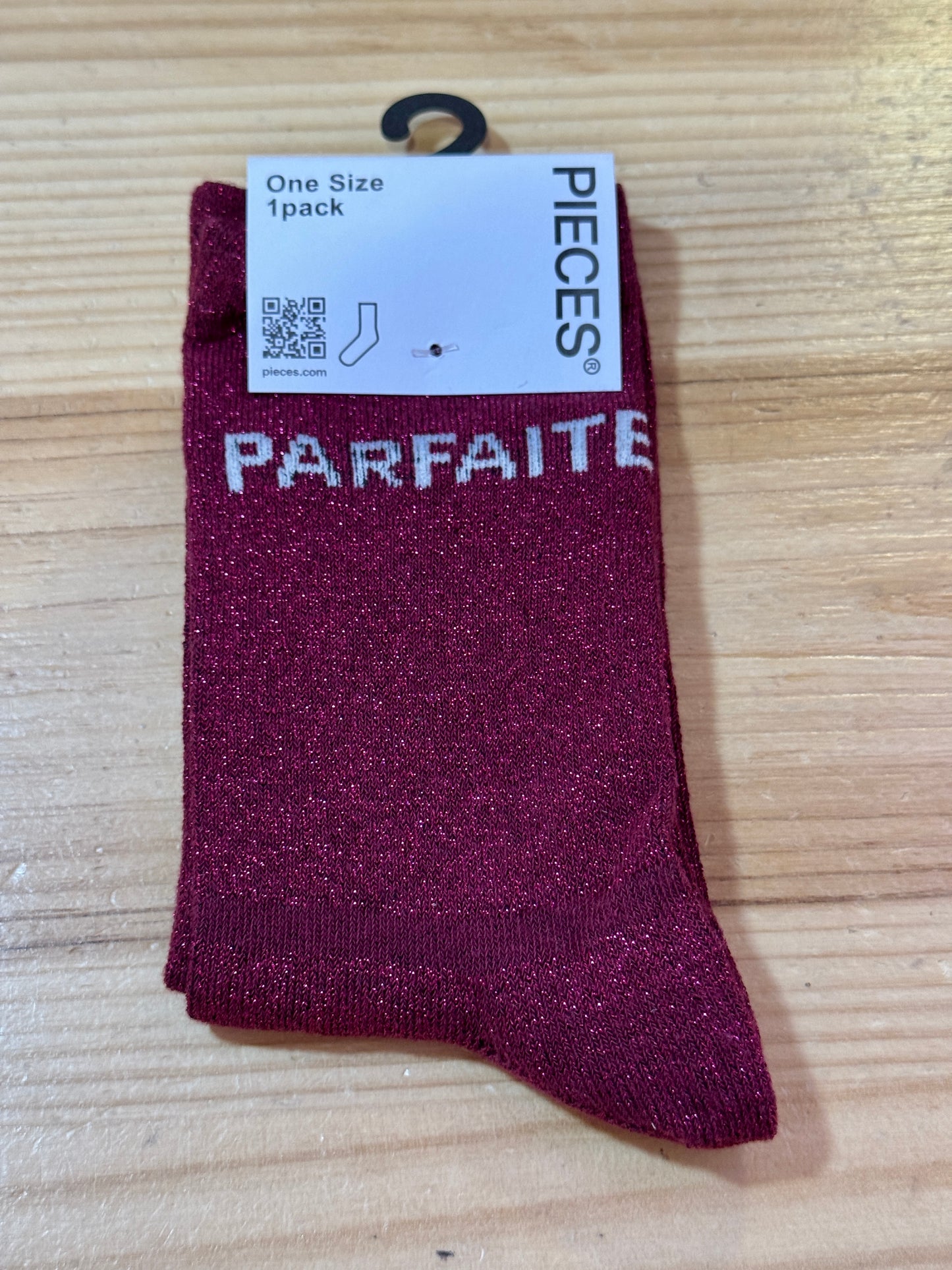 Chaussettes Paillettes mots doux !