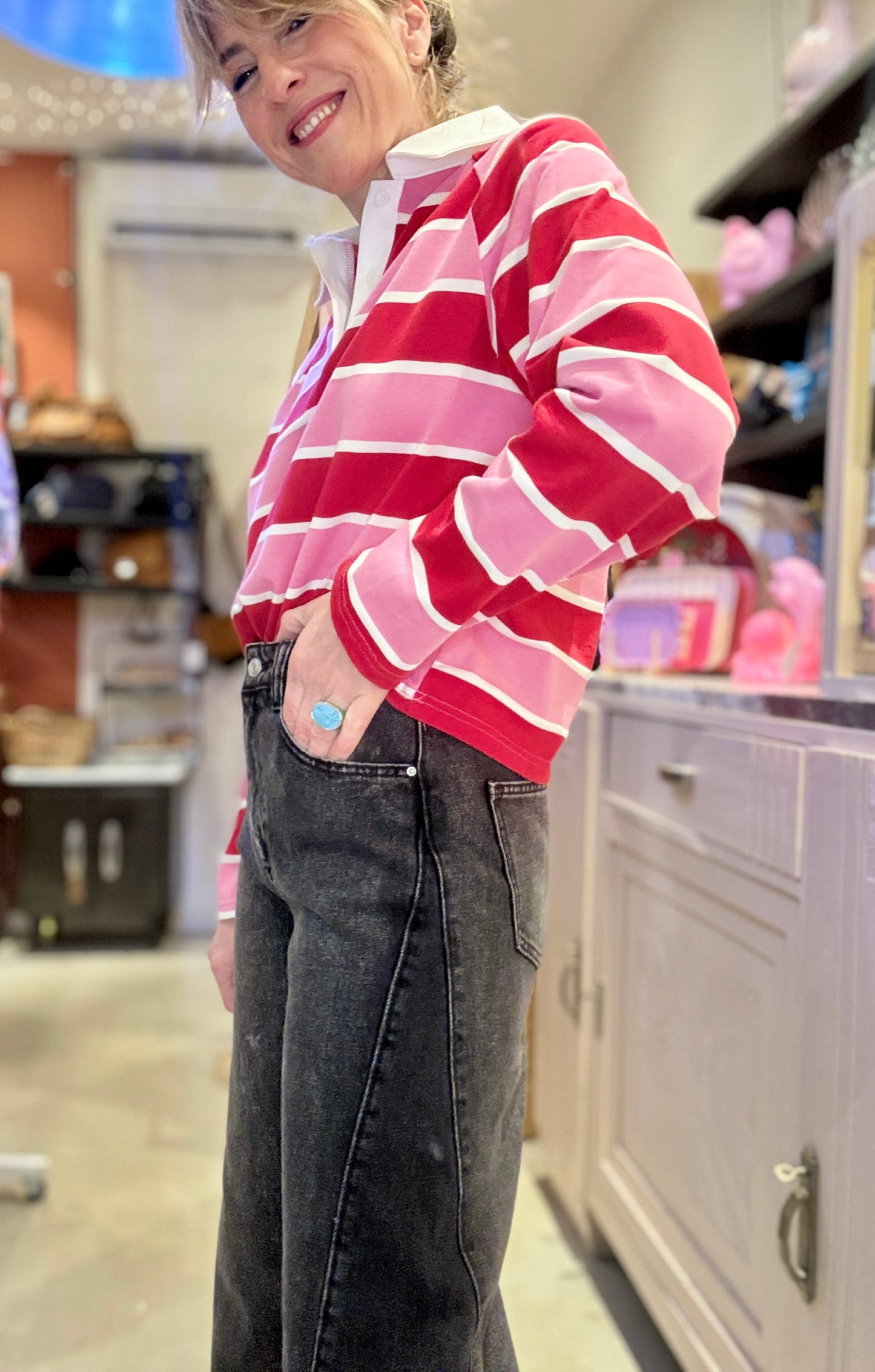 Jean Janis noir délavé