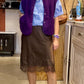 Gilet Teddy violet