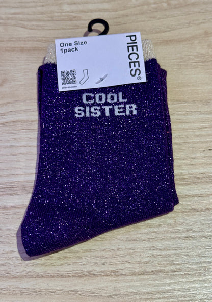 Chaussettes à paillettes courtes