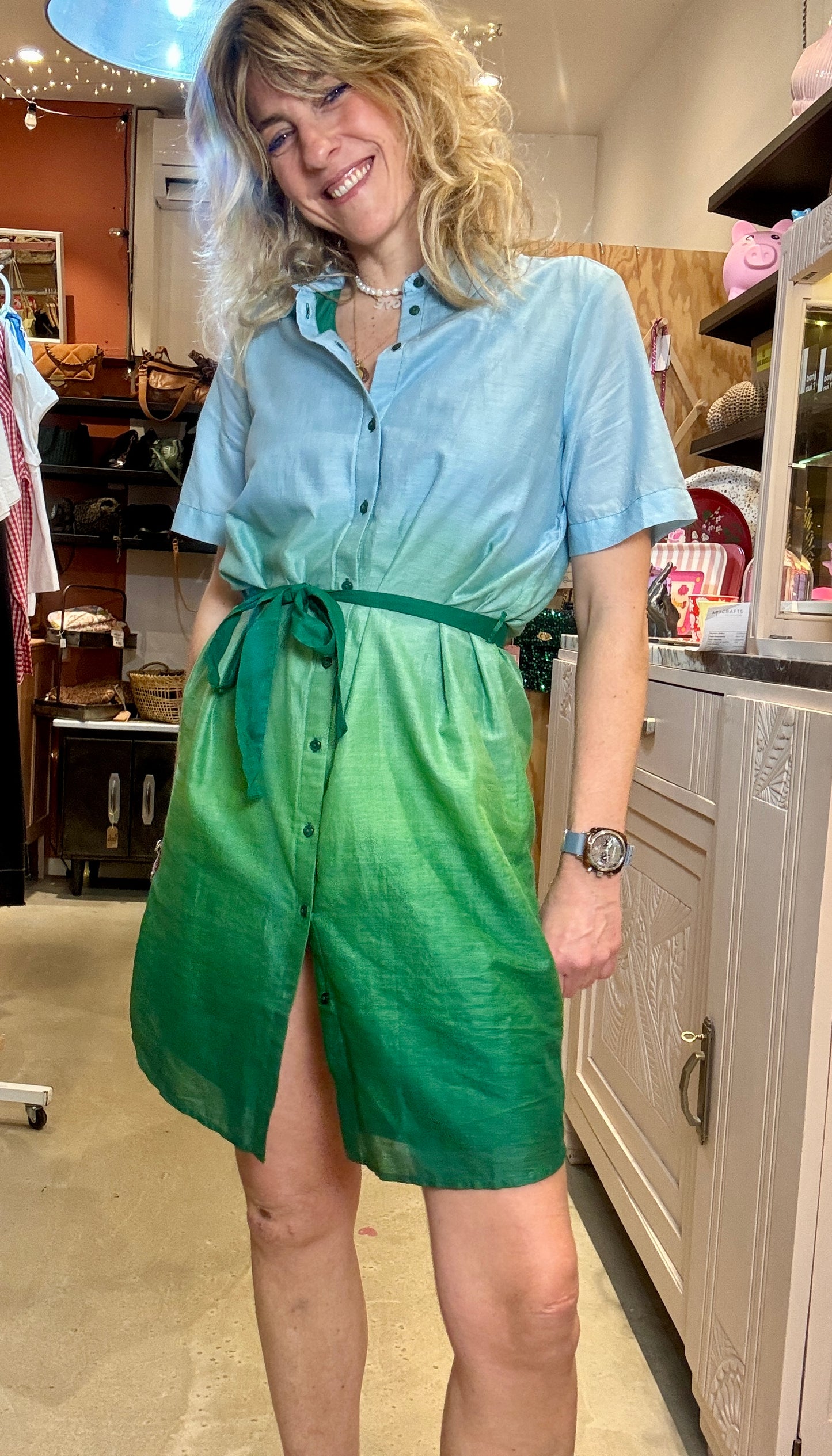 Robe Rainbow bleue