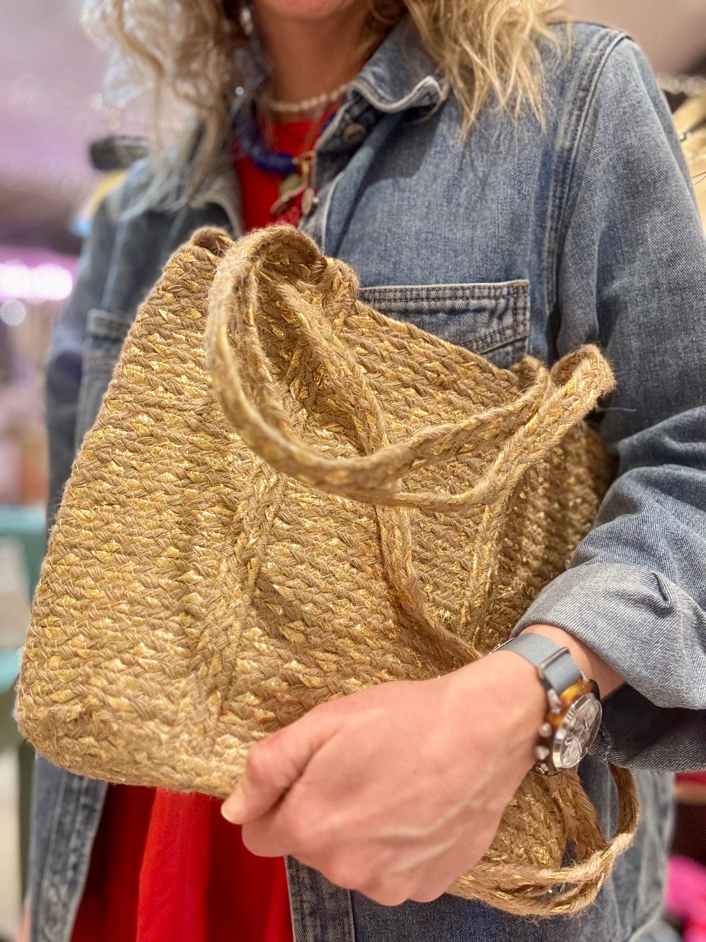 Panier Playa gold