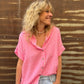 Chemise Line fluo rose