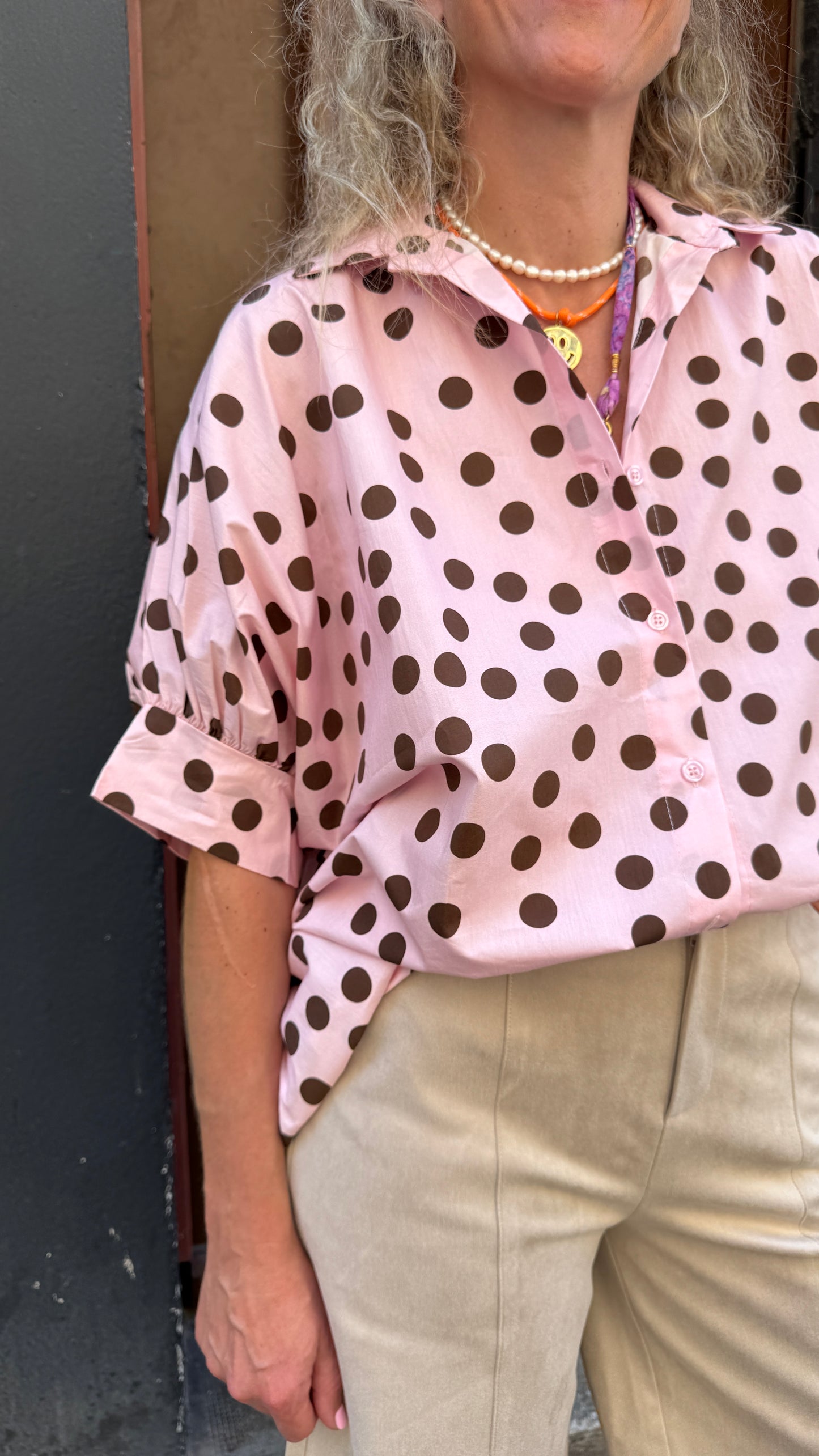 Chemise Pink Dot