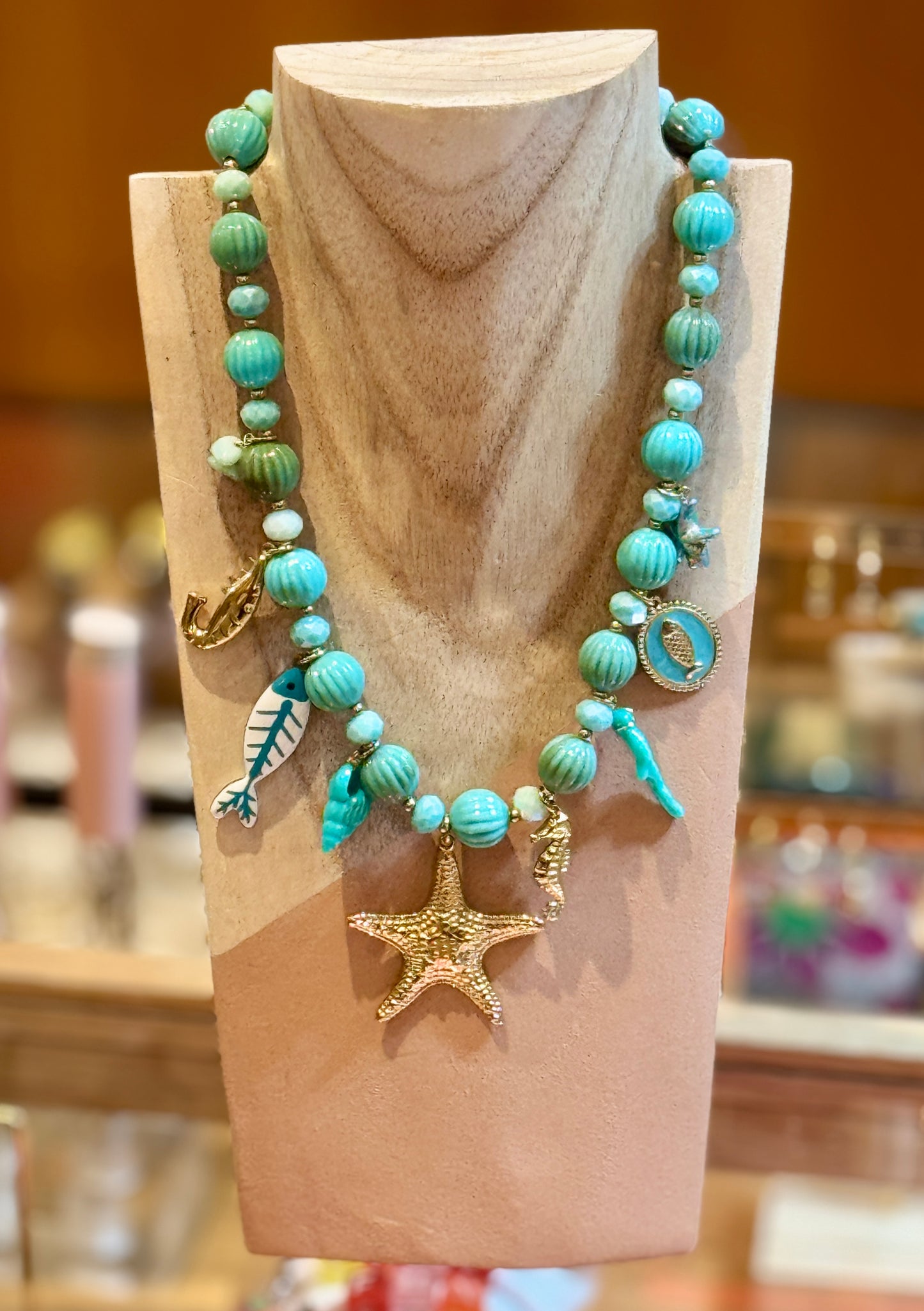 Collier Majorque bleu