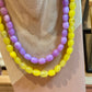 Collier Perles parme