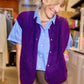 Gilet Teddy violet