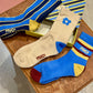 Boite 3 chaussettes blue
