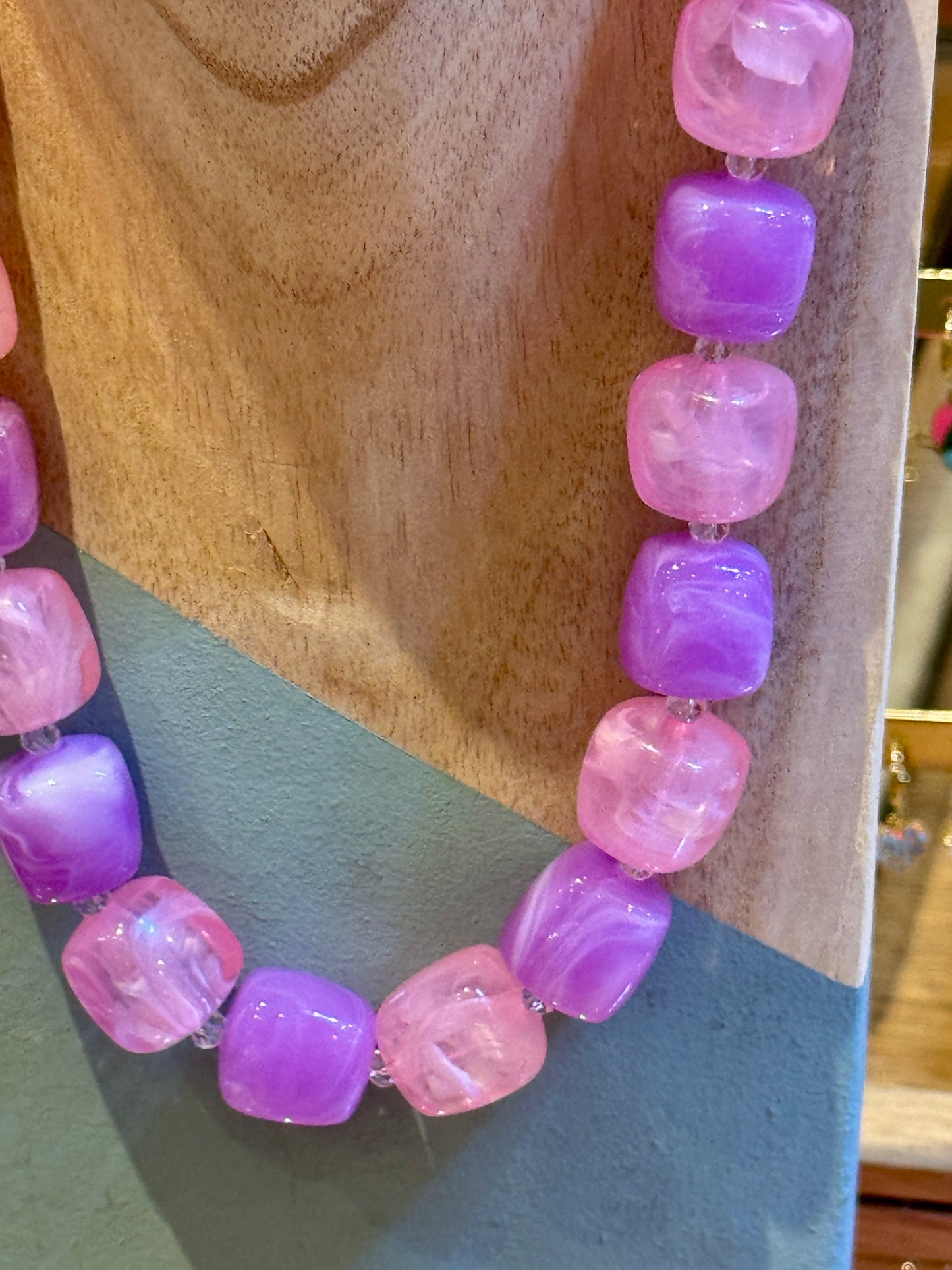 Collier Bonbon parme