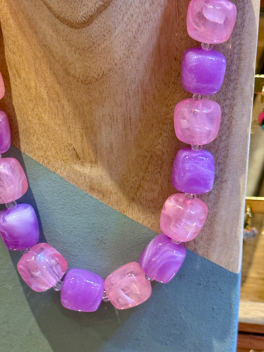 Collier Bonbon parme