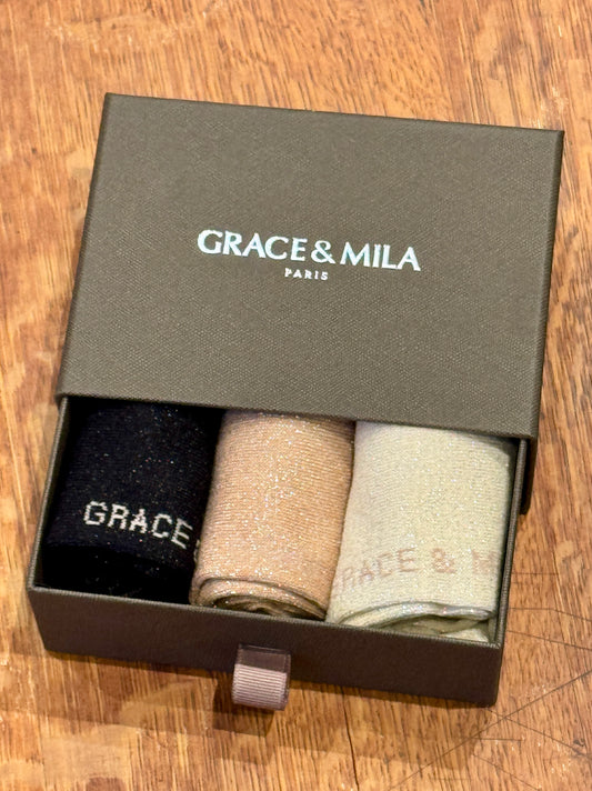 Boite 3 chaussettes Glitter