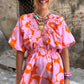 Robe Big Flowers rose
