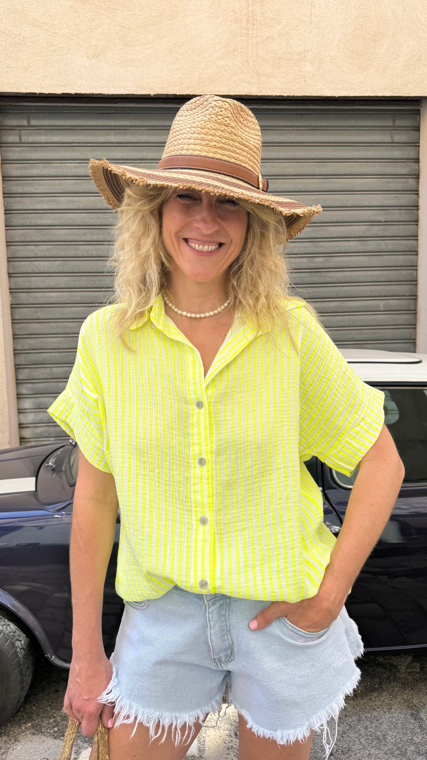 Chemise Line fluo jaune