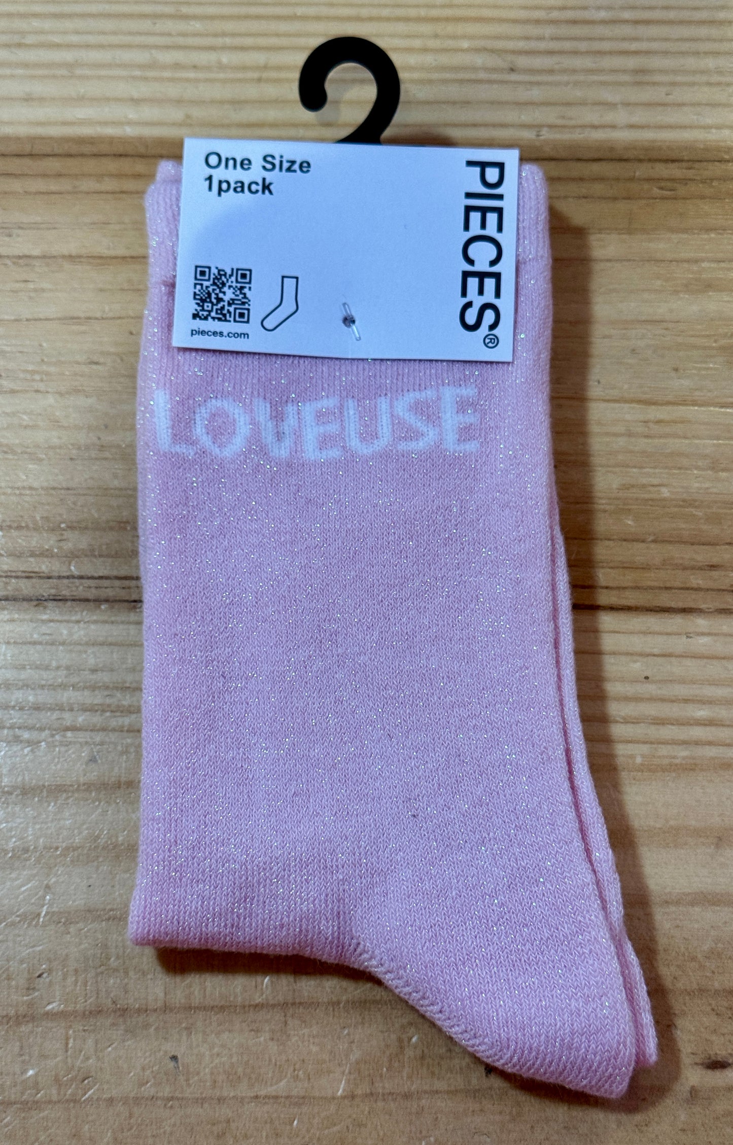 Chaussettes Paillettes mots doux !