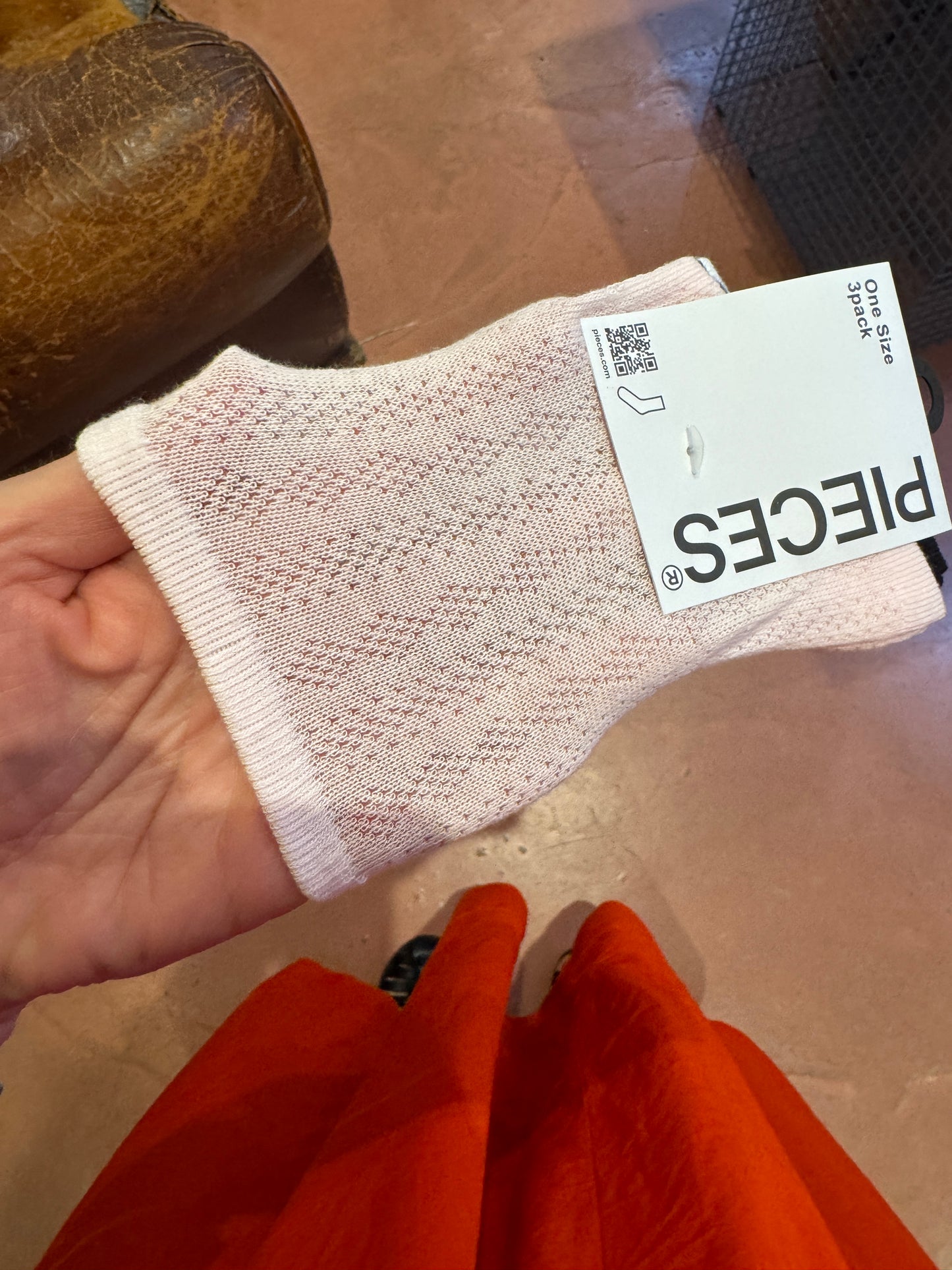 Trio de chaussettes ajourées