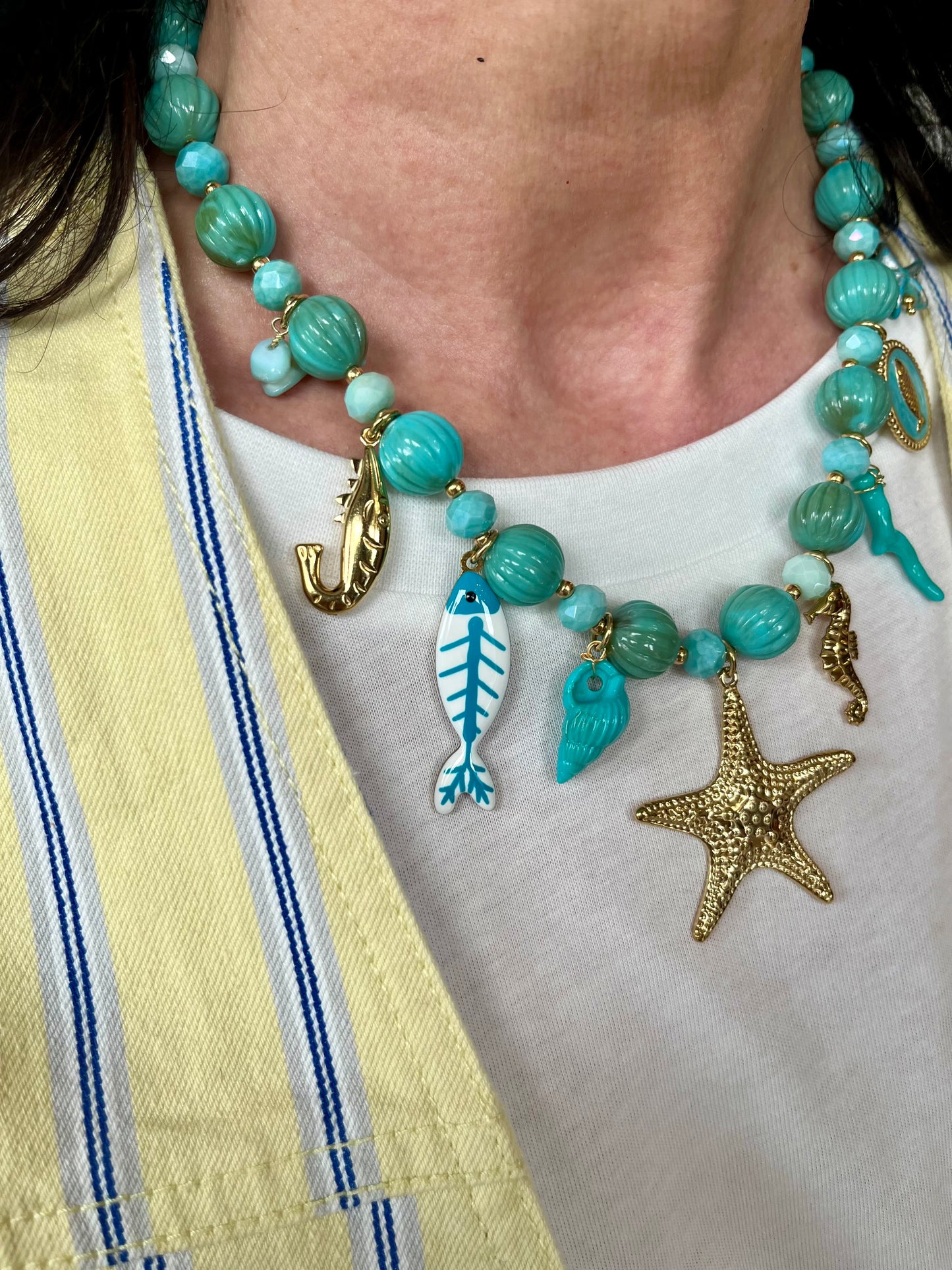 Collier Majorque bleu