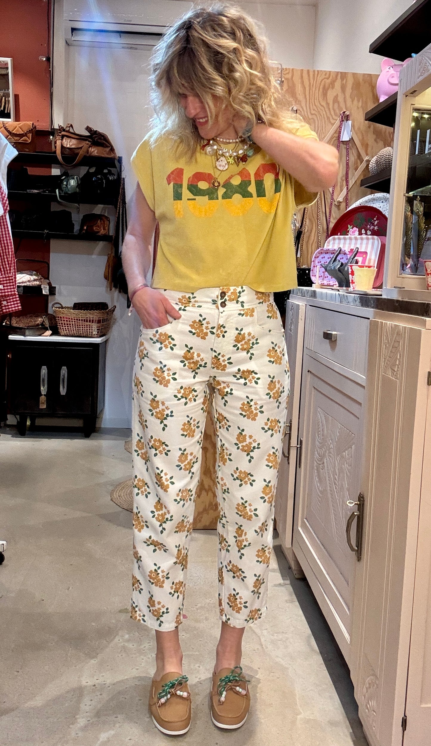 Pantalon Yellow Flowers
