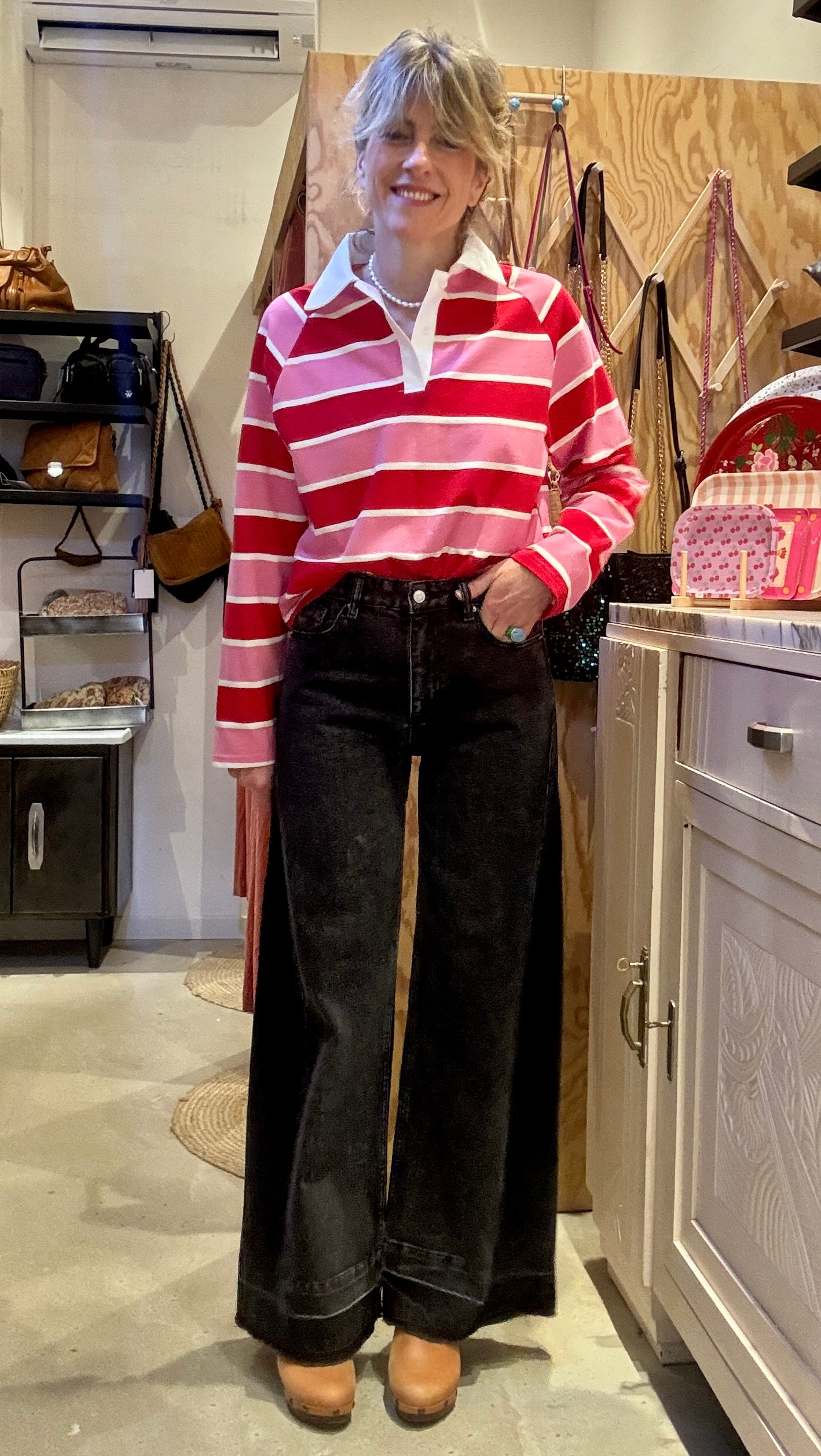 Jean Janis noir délavé