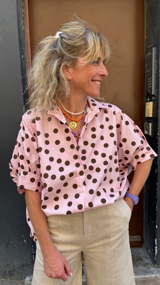 Chemise Pink Dot