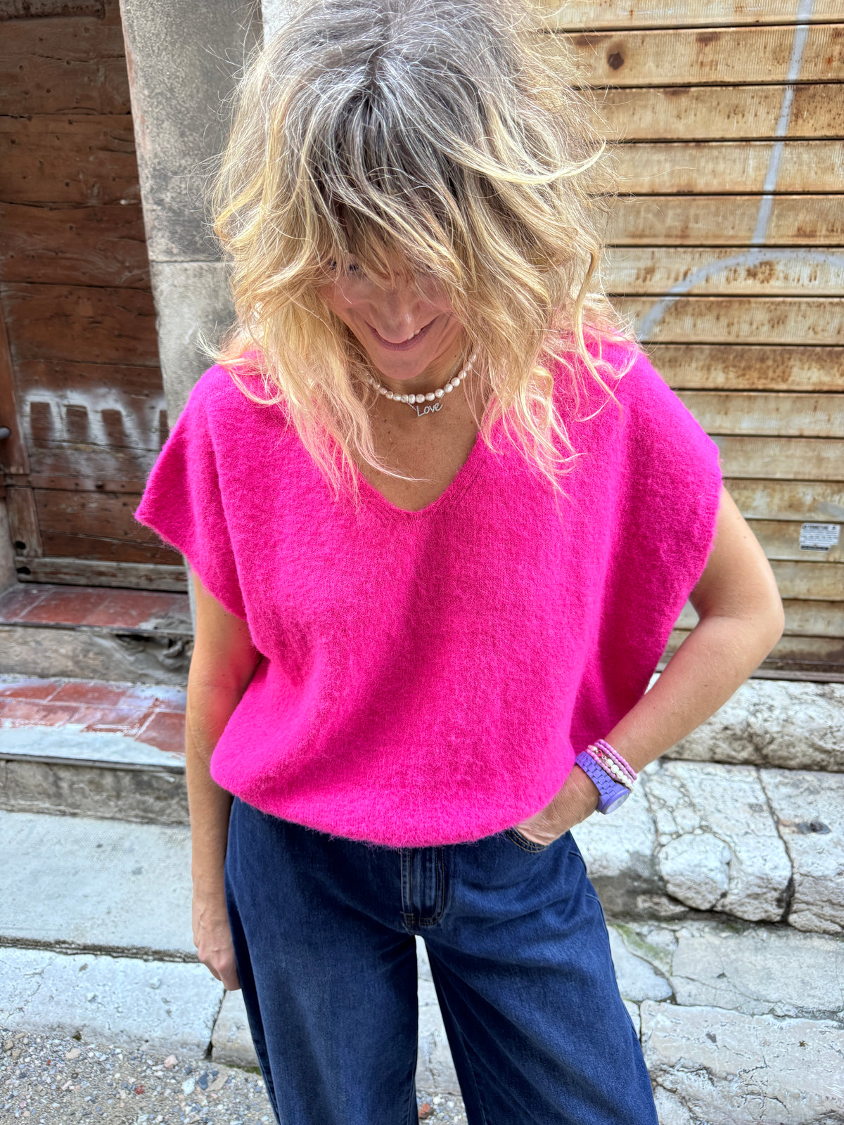 Pull Gilbert rose fluo