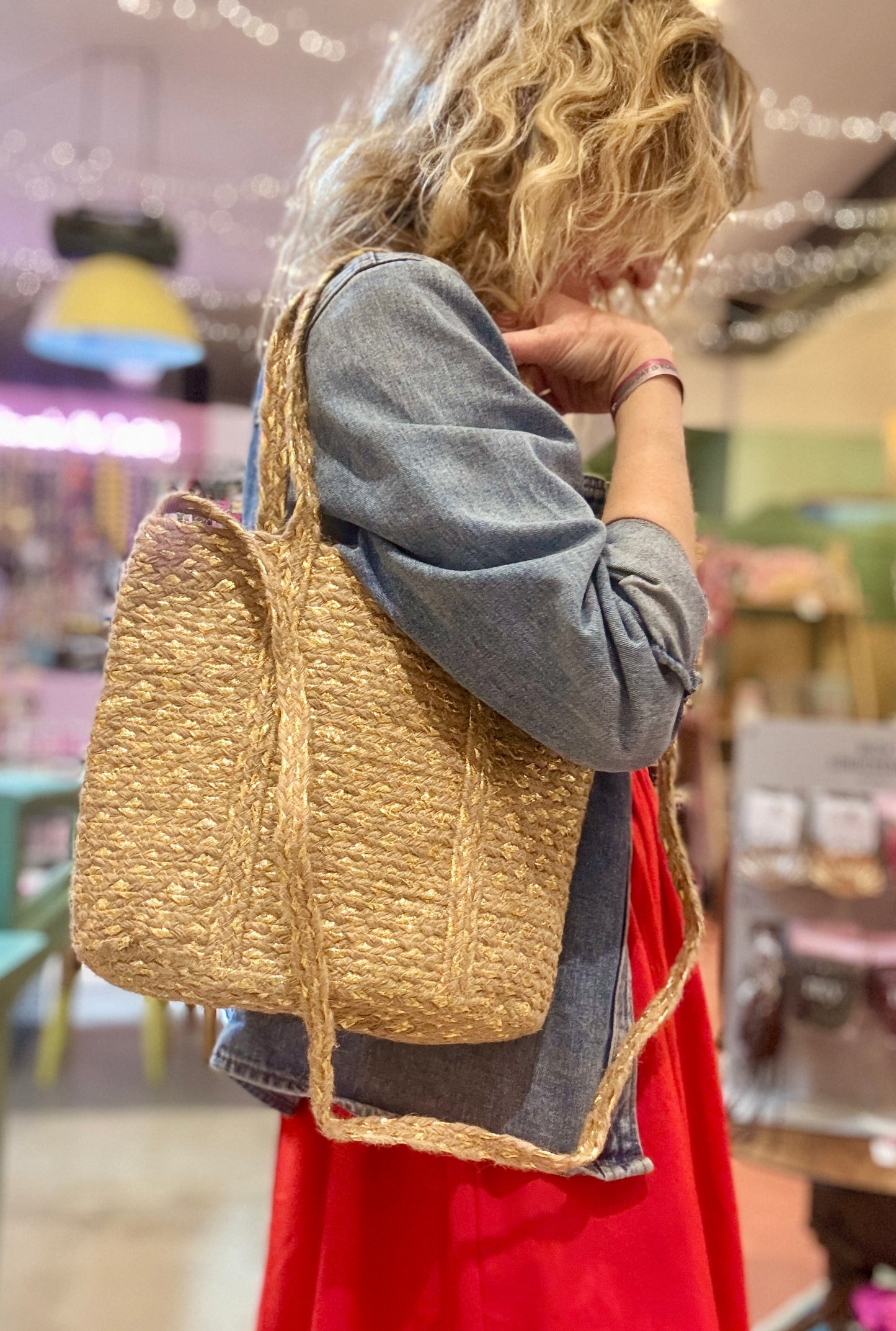Panier Playa gold