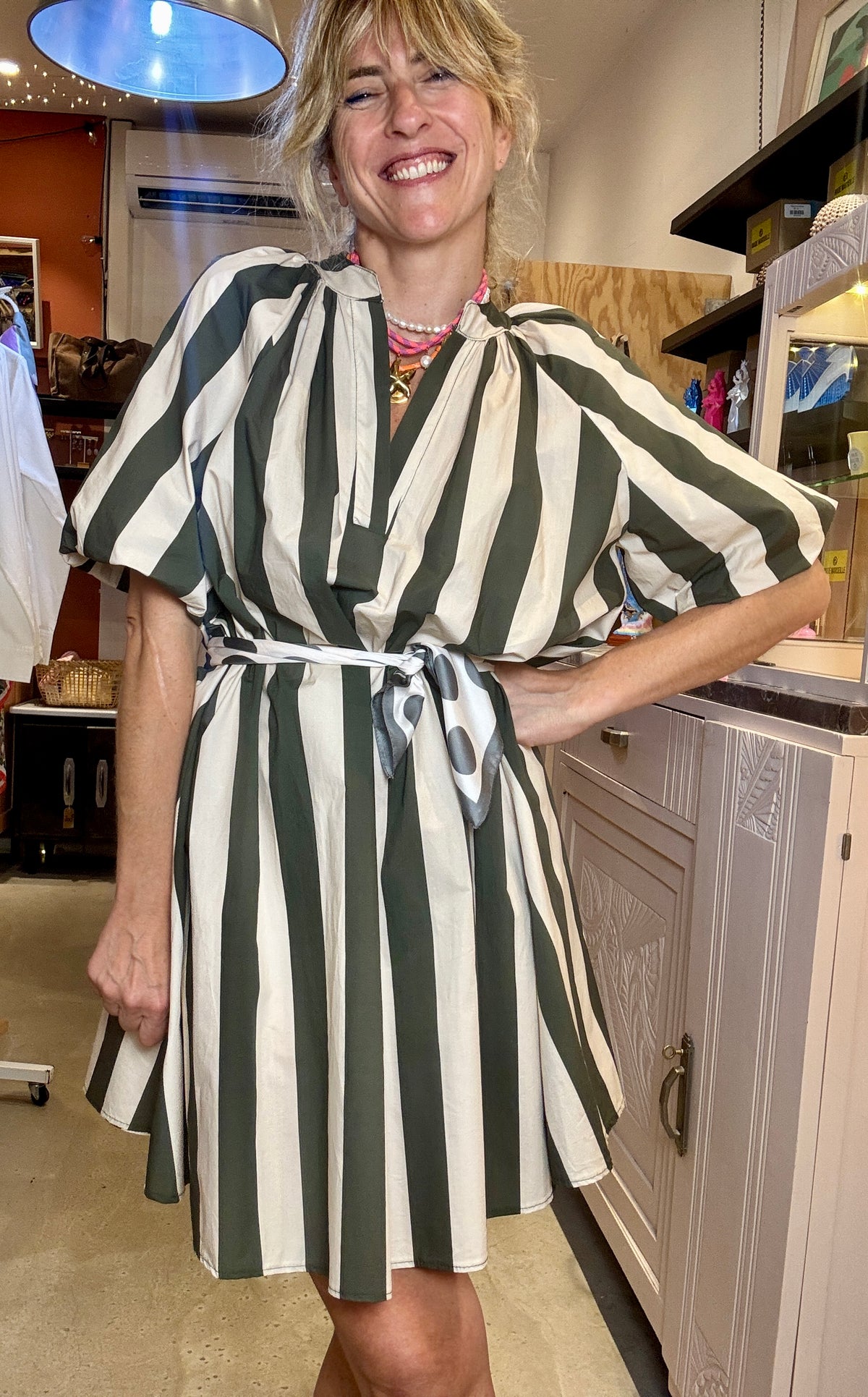 Robe Poppy rayures