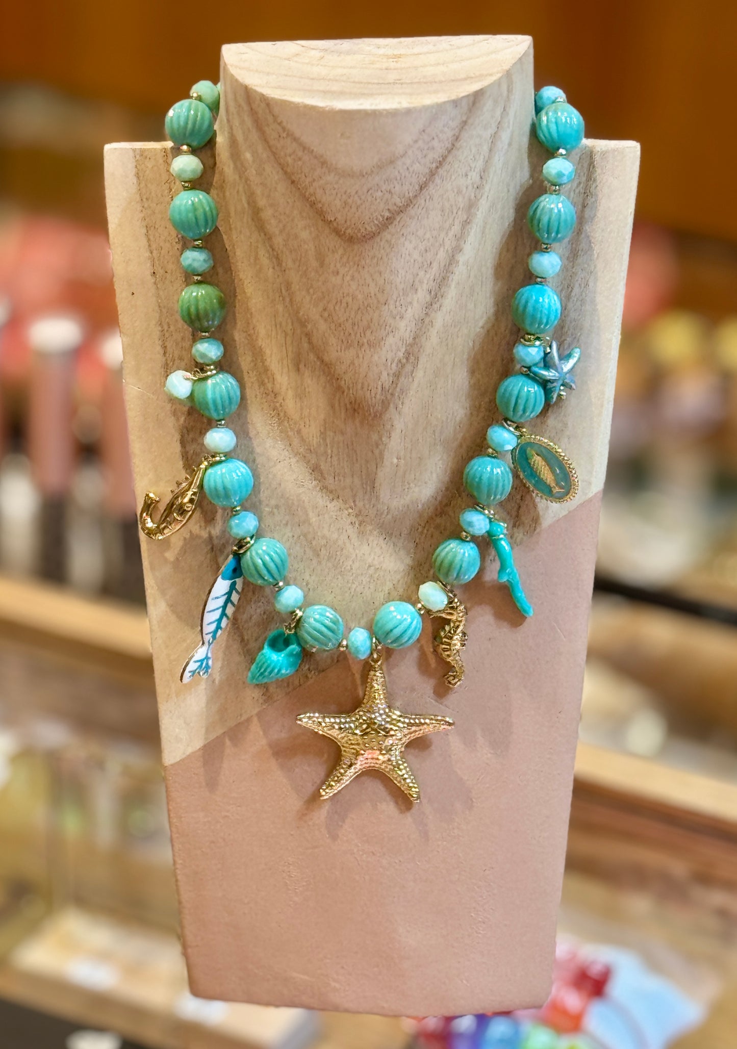 Collier Majorque bleu