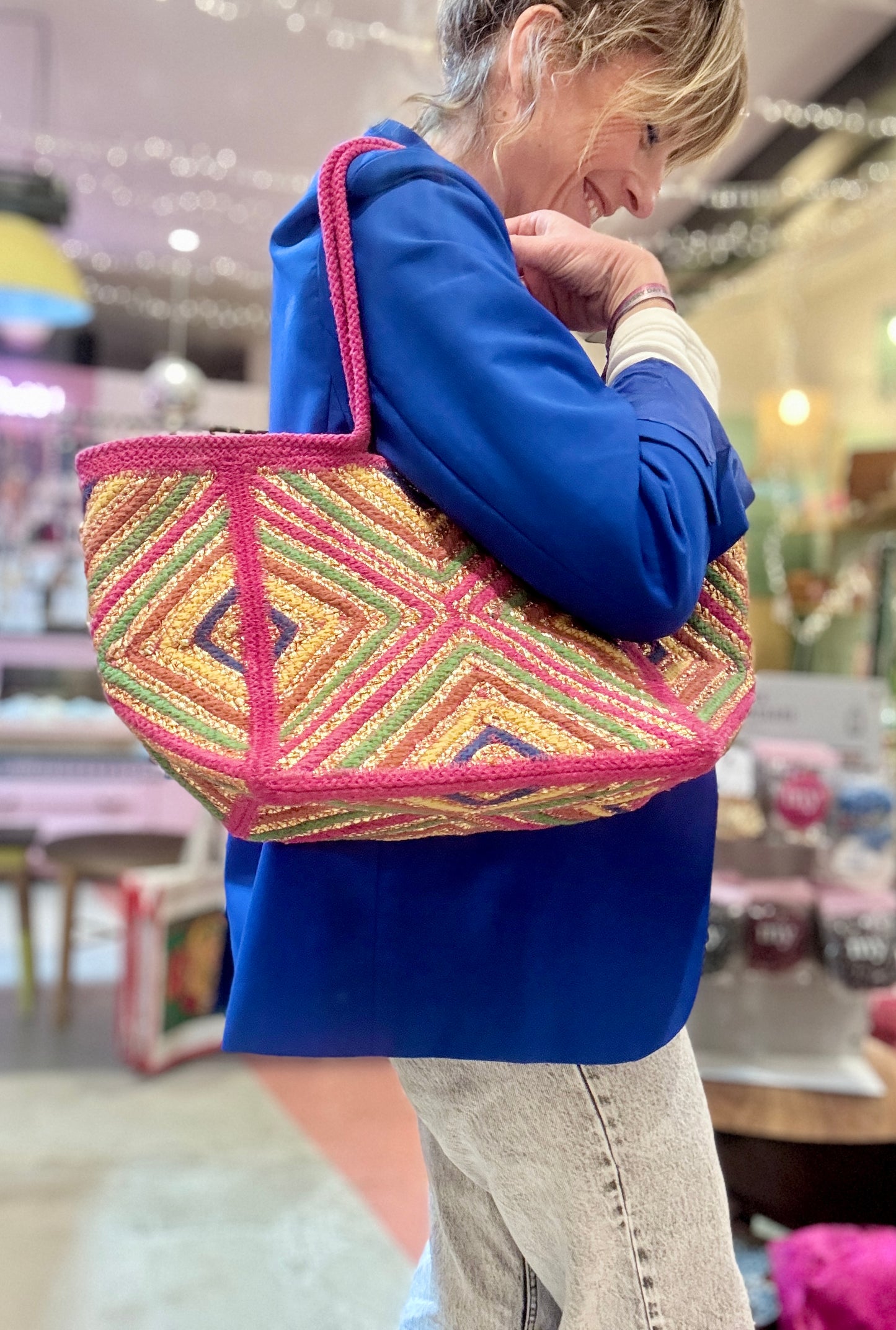 Panier Marrakech rose