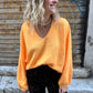 Pull Montagné Orange