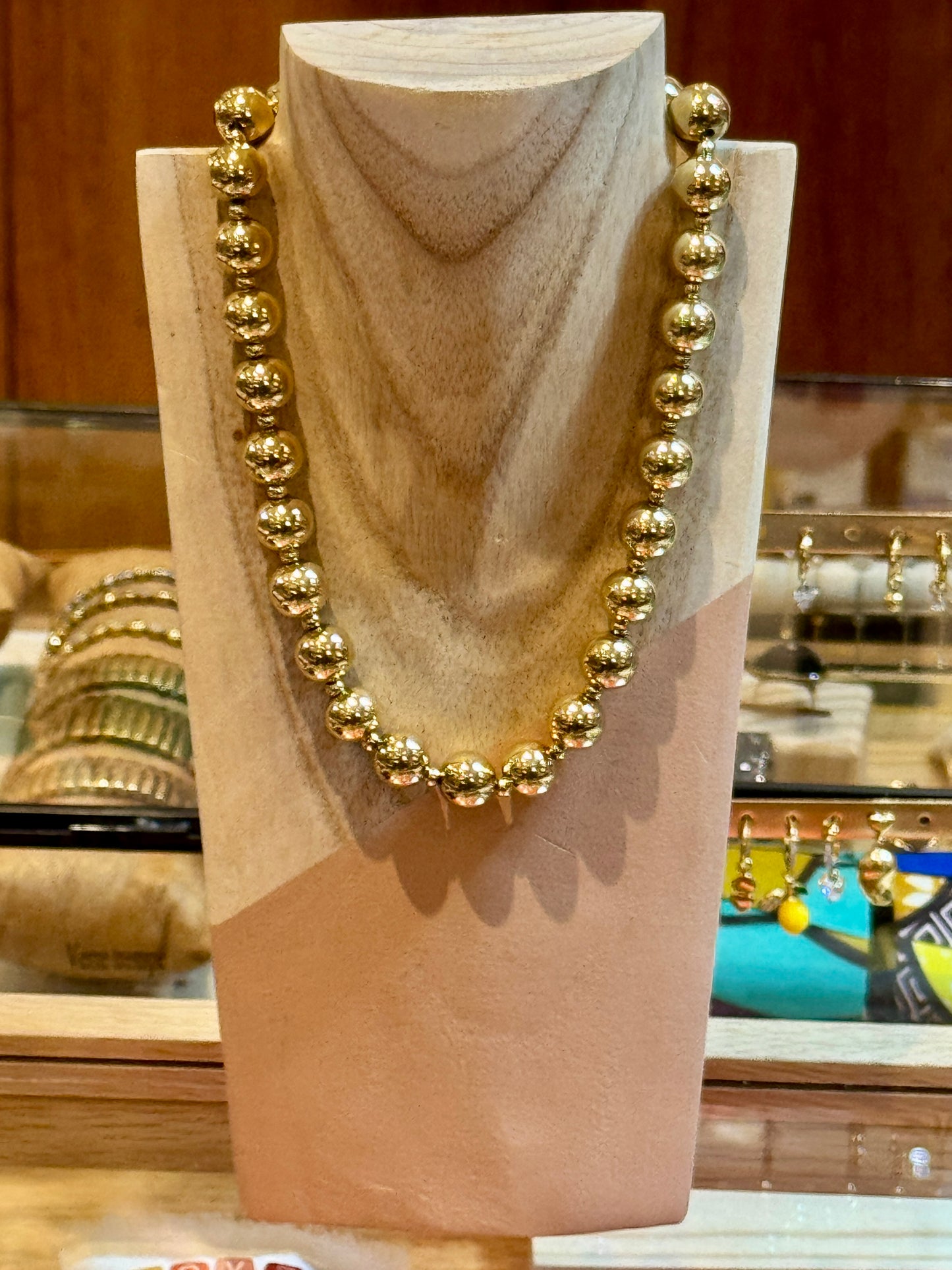 Collier Perles Or