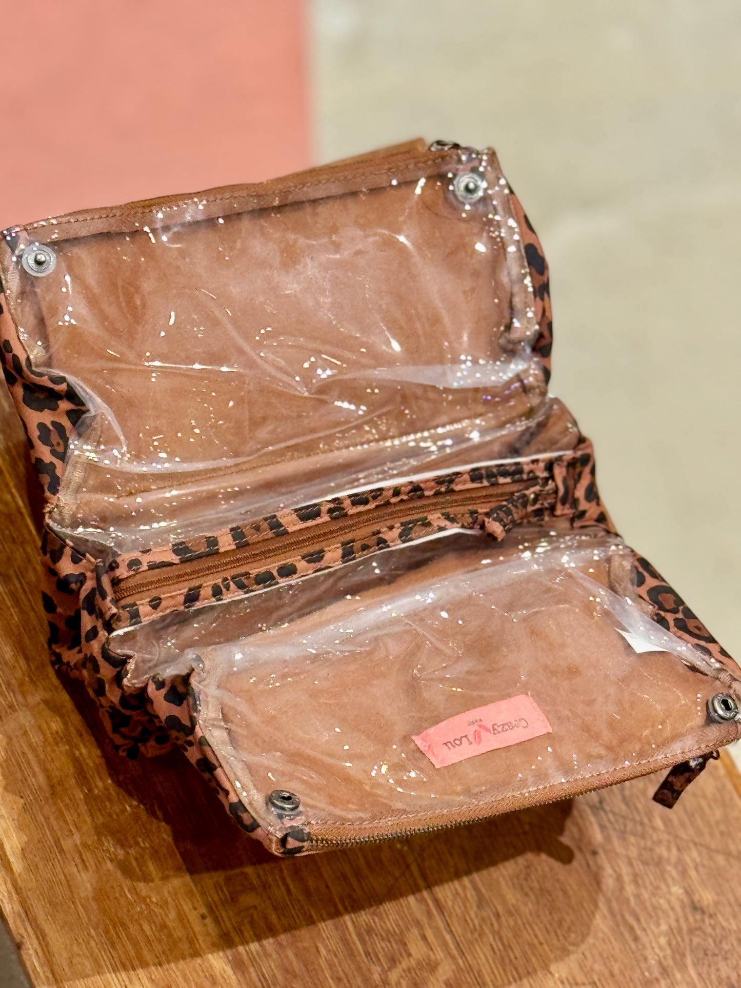 Trousse transparente Leo foncé