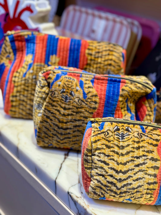Les Pochettes Tiger indigo