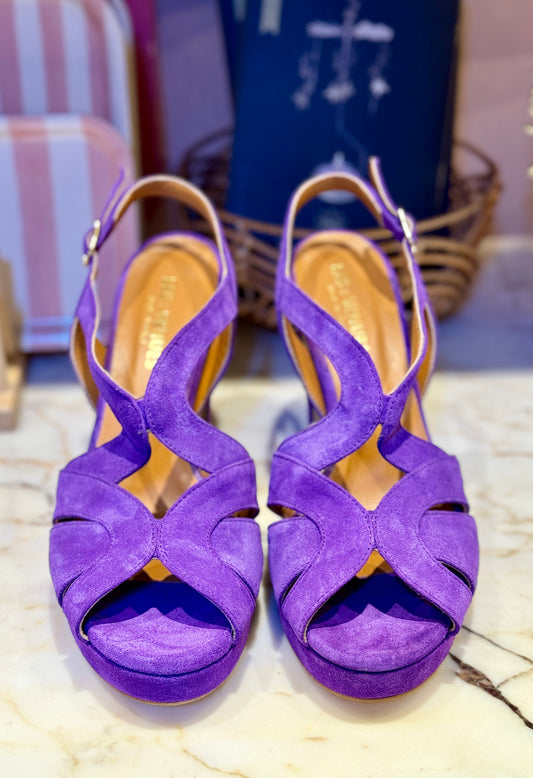 Sandales Vénus violettes