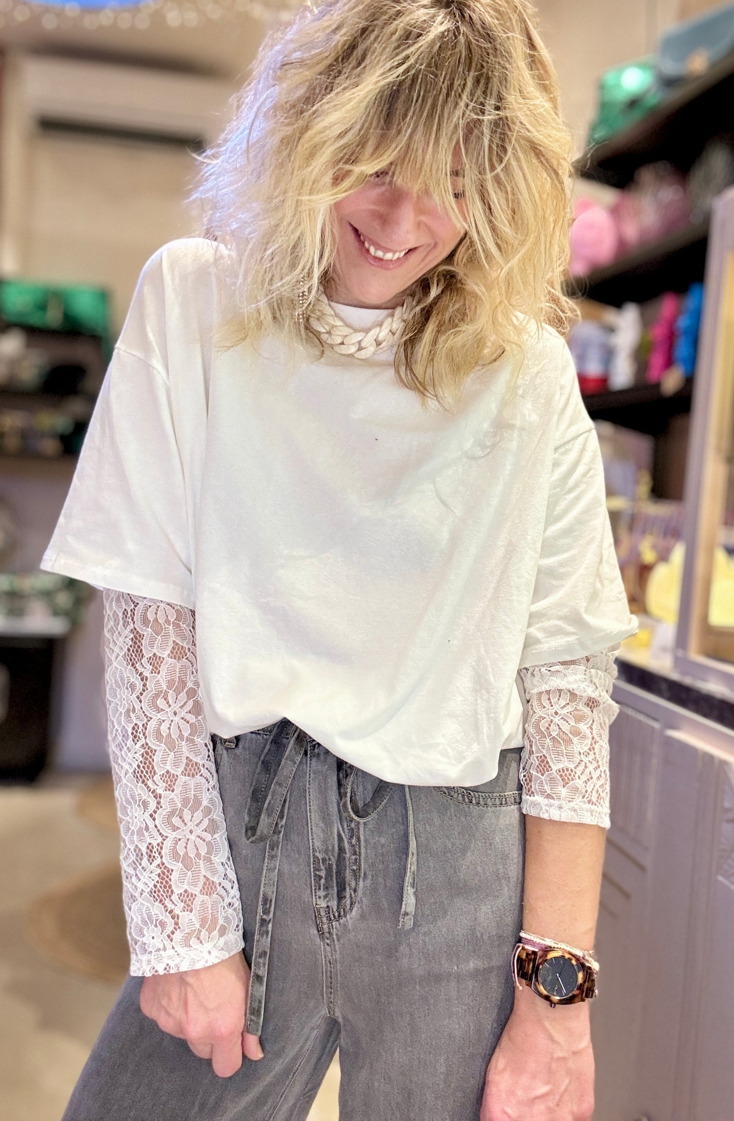T-shirt Like Virgin blanc