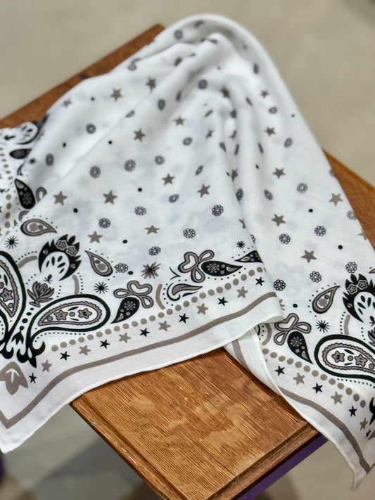 Foulard Luke blanc