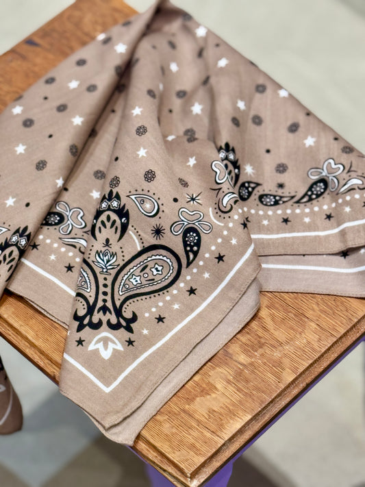 Foulard Luke taupe