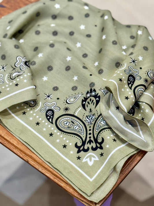 Foulard Luke kaki