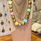 Collier Coeur émail multico