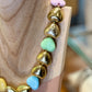 Collier Coeur émail multico