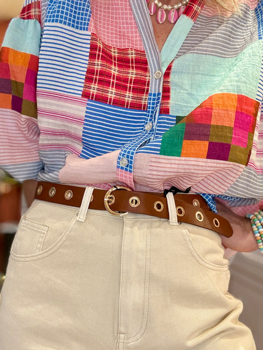 Ceinture jeanne Mas camel