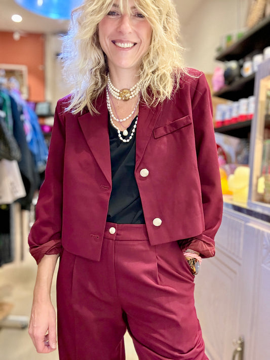 Veste Oscar bordeaux