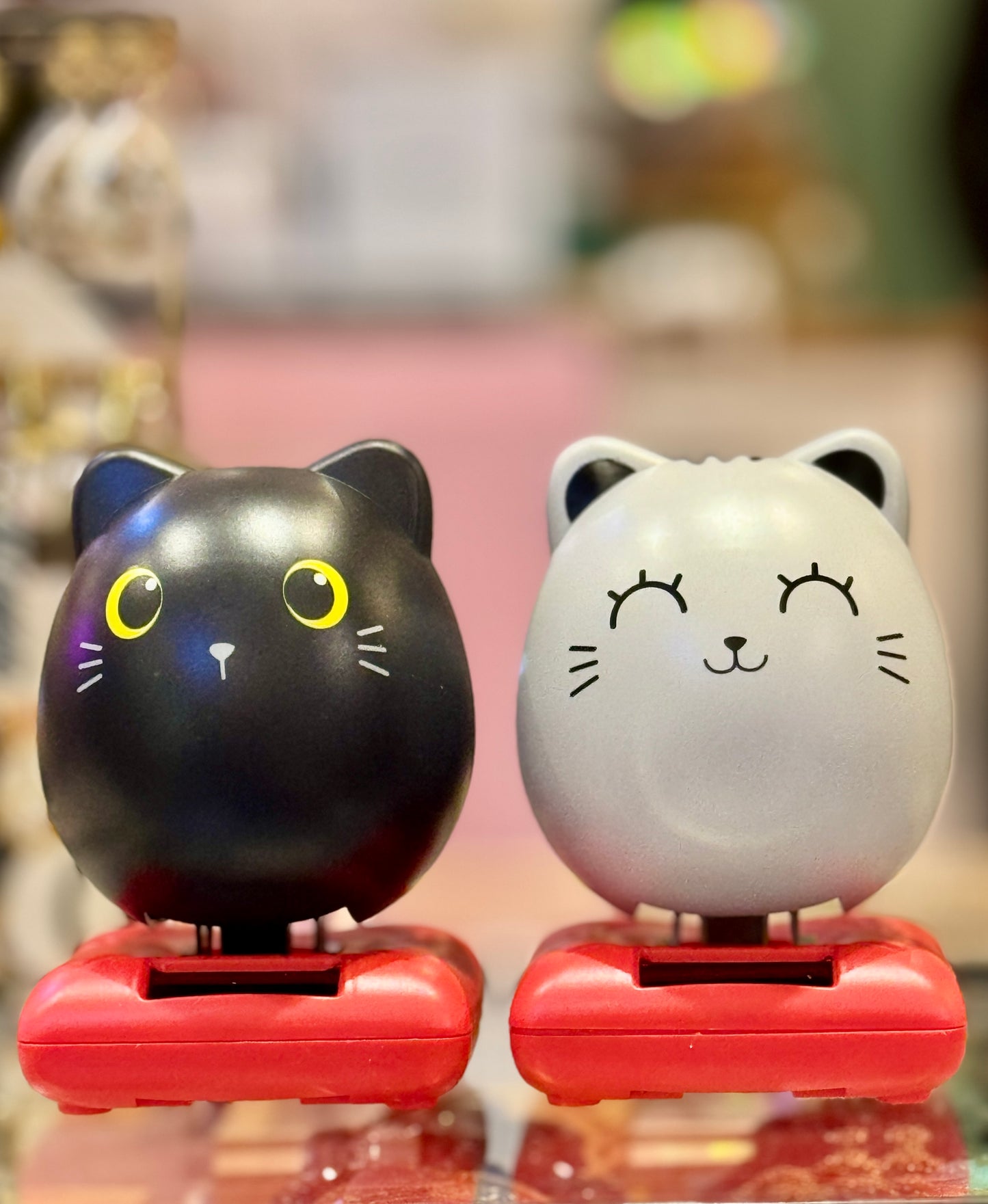 Figurine solaire Chat