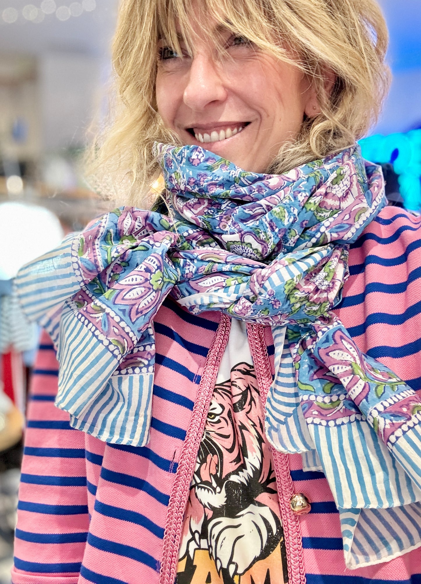 Grand foulard Indie