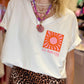 T-Shirt Oversize Soleil blanc